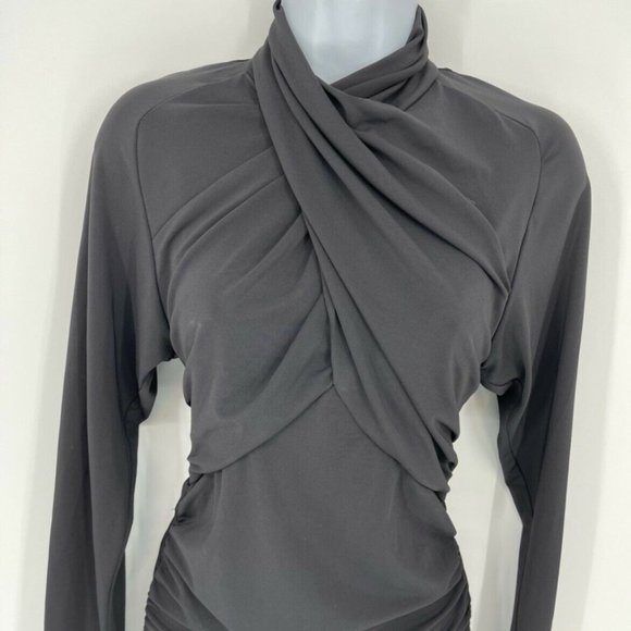 Isabel Marant Black Georgina Long Sleeve Blouse 38 - Picture 4 of 11